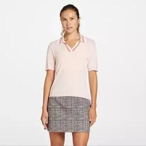 NWT Lady Hagen Women's Contrast Trim Short Sleeve Golf Polo Size XXL